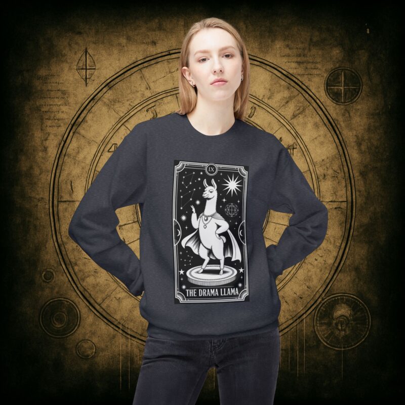 The Drama Llama Tarot Unisex Sweatshirt - Image 20