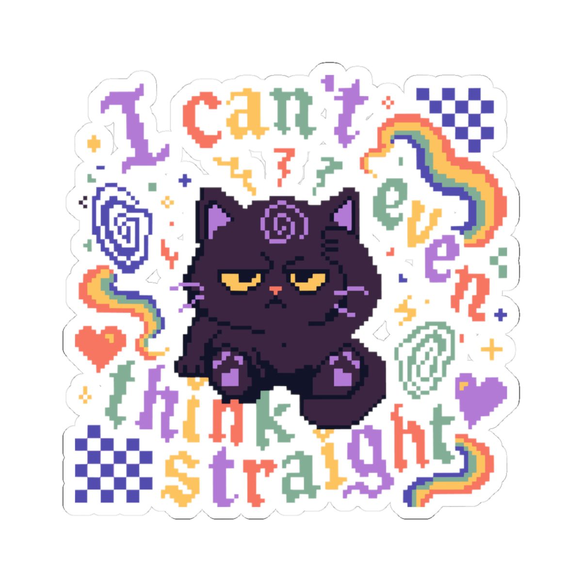 Think Straight Kiss-Cut Sticker - Image 13