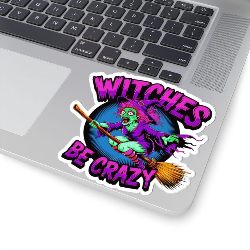 Witches Be Crazy Kiss-Cut Sticker - Image 2