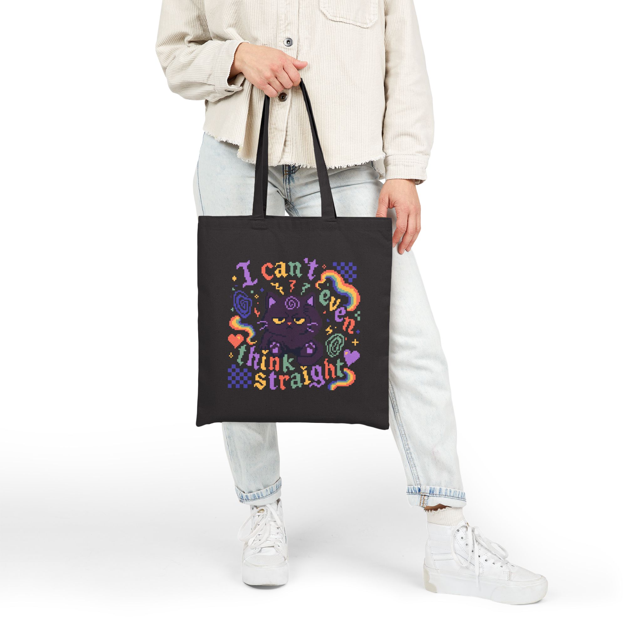 Think Straight Tote Bag - Image 4