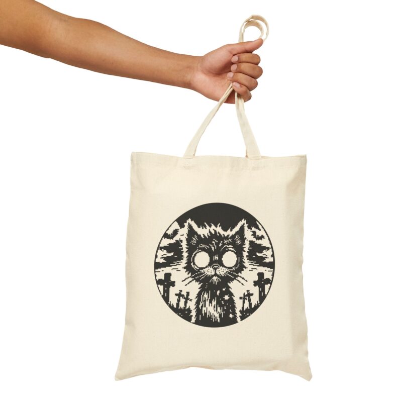 Zombie Cat Tote Bag - Image 11