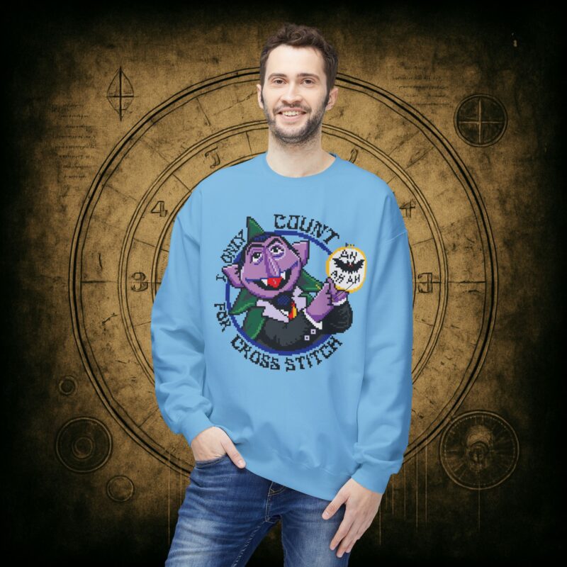 Count for Cross Stitch Unisex Sweatshirt - Image 24