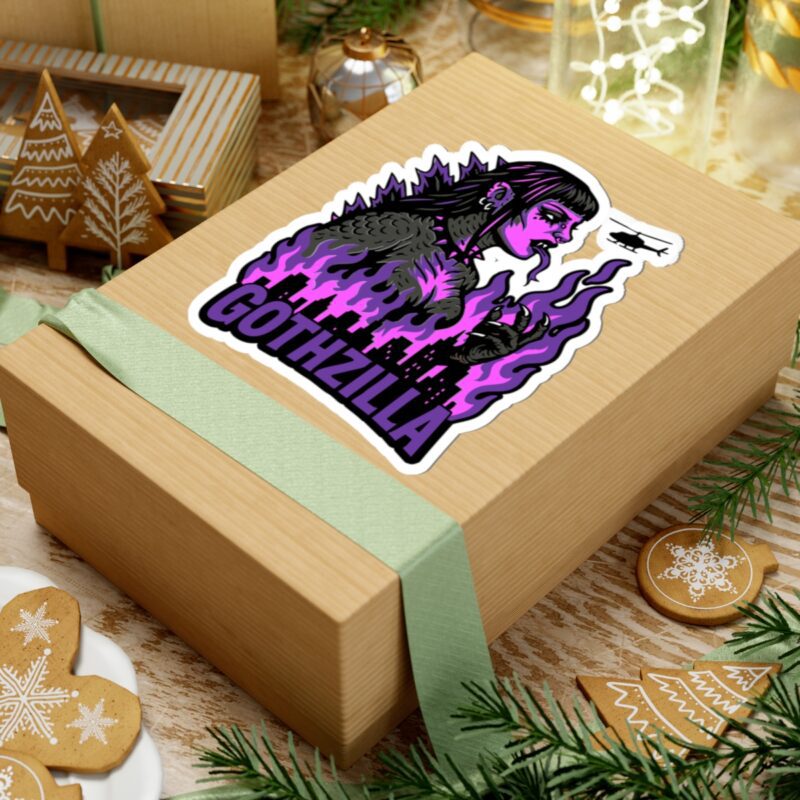 Gothzilla (Purple) Kiss-Cut Sticker - Image 24