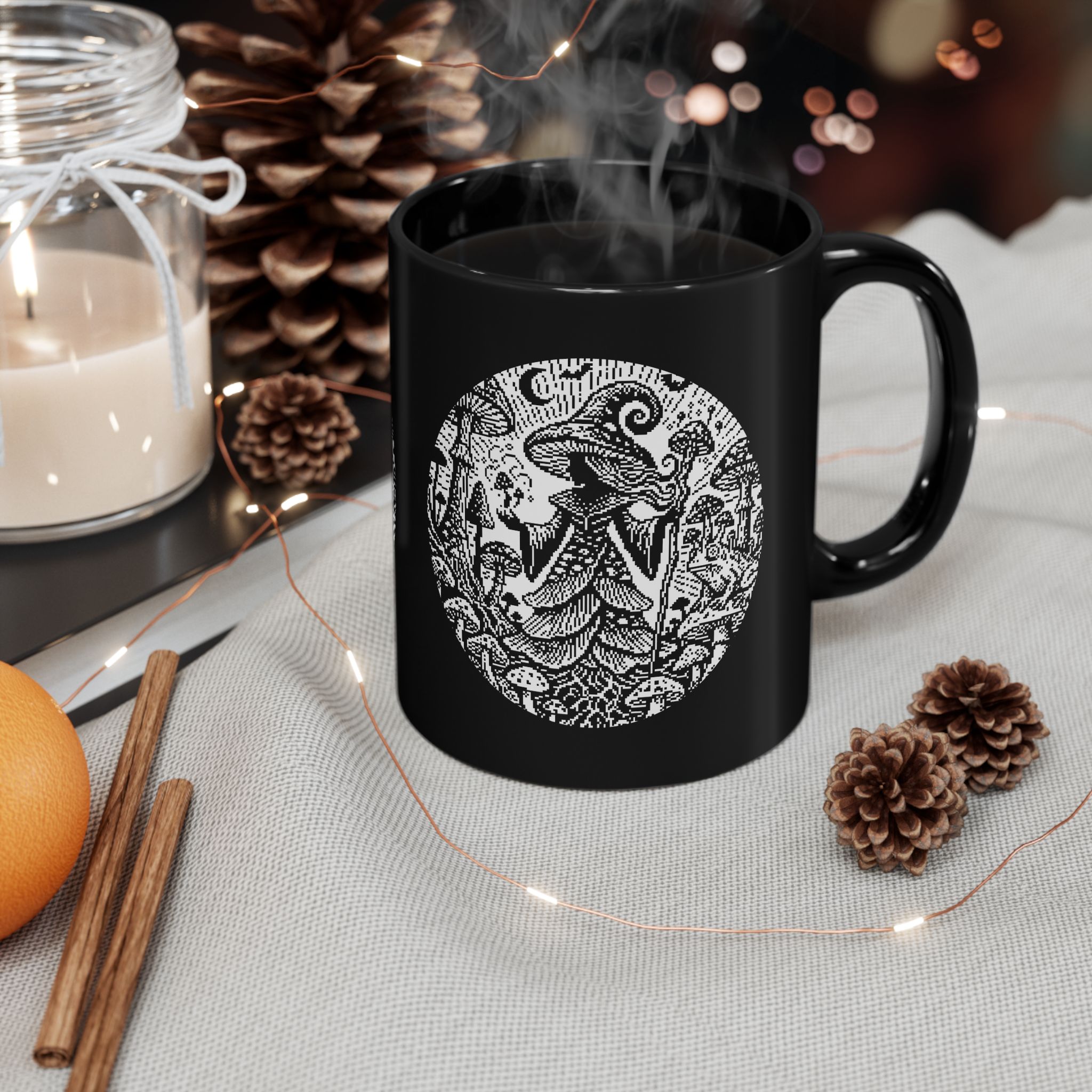 Mycelium Witch Ceramic Mug - Image 4