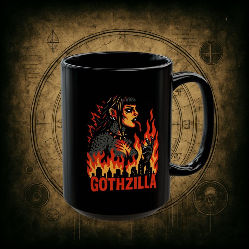 Gothzilla Ceramic Mug - Image 9
