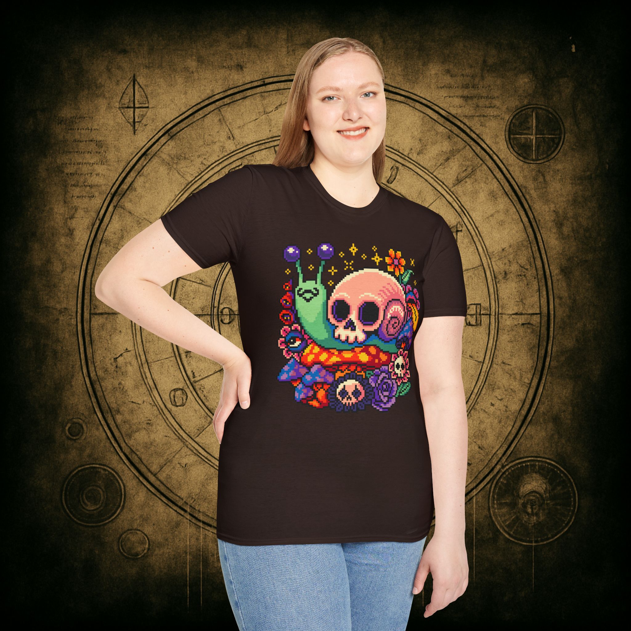 Skull Snail Unisex T-Shirt - Image 51