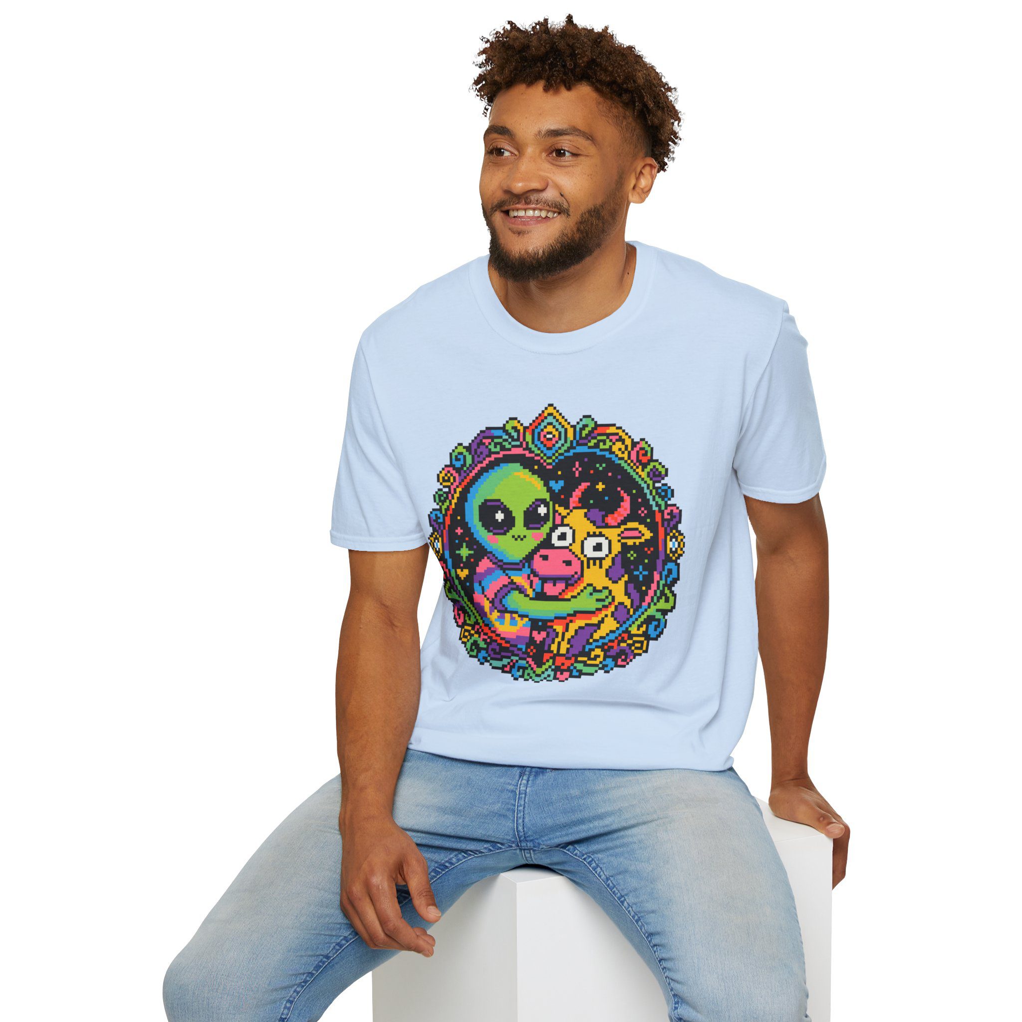 Space Cow Unisex T-Shirt - Image 64