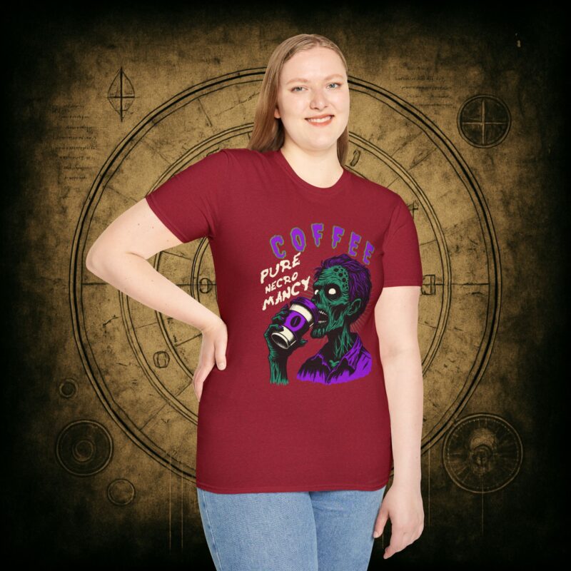 Zombie Coffee Necromancy T-Shirt - Image 75