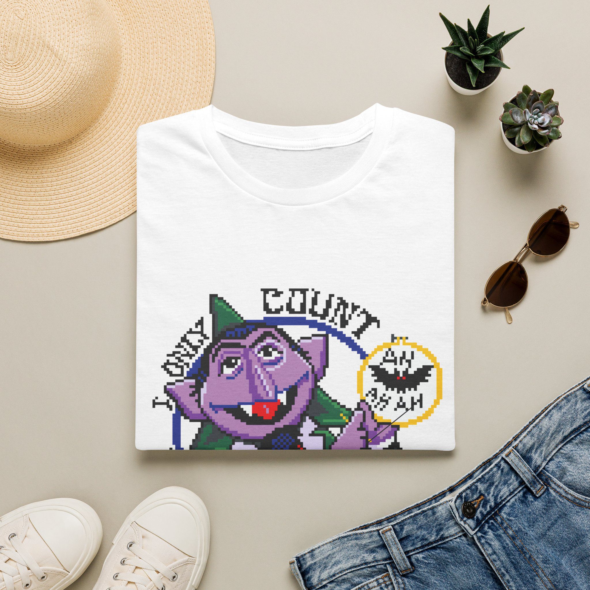 Count for Cross Stitch Unisex T-Shirt | CA color options