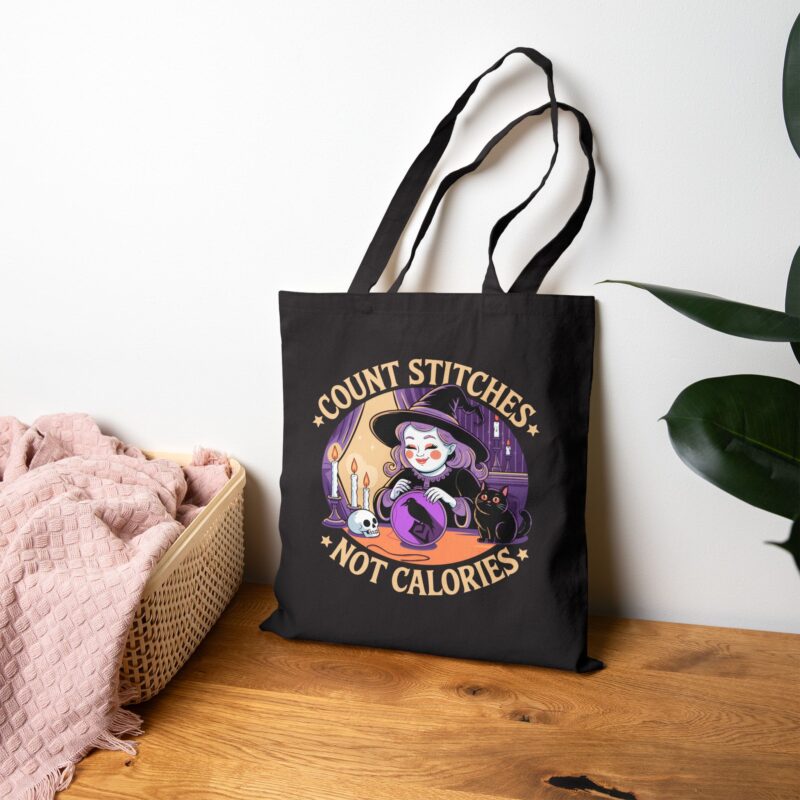 Count Stitches Not Calories Tote Bag - Image 6