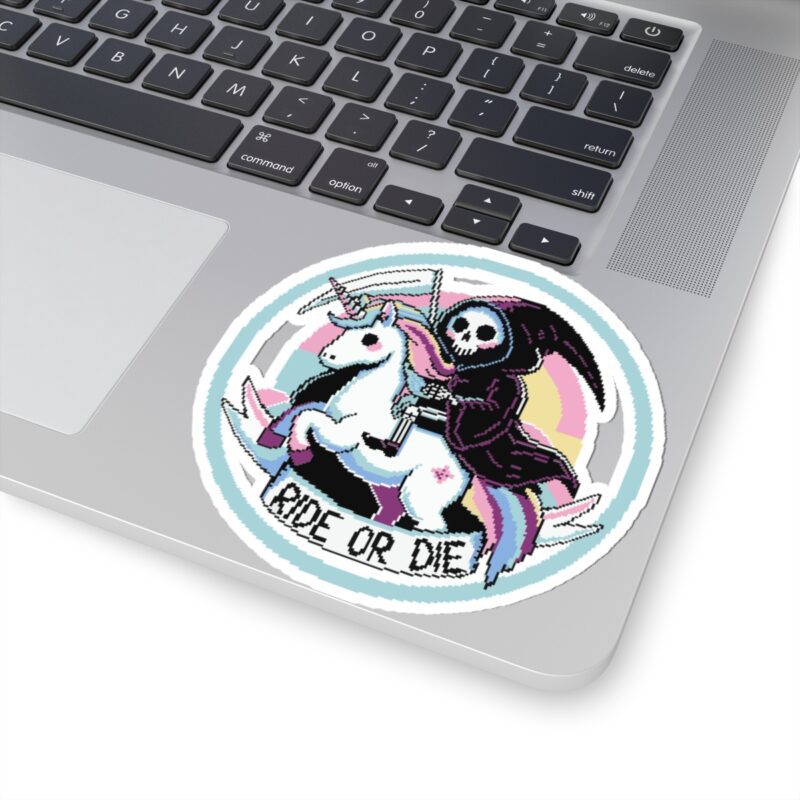 Ride or Die Kiss-Cut Sticker - Image 2