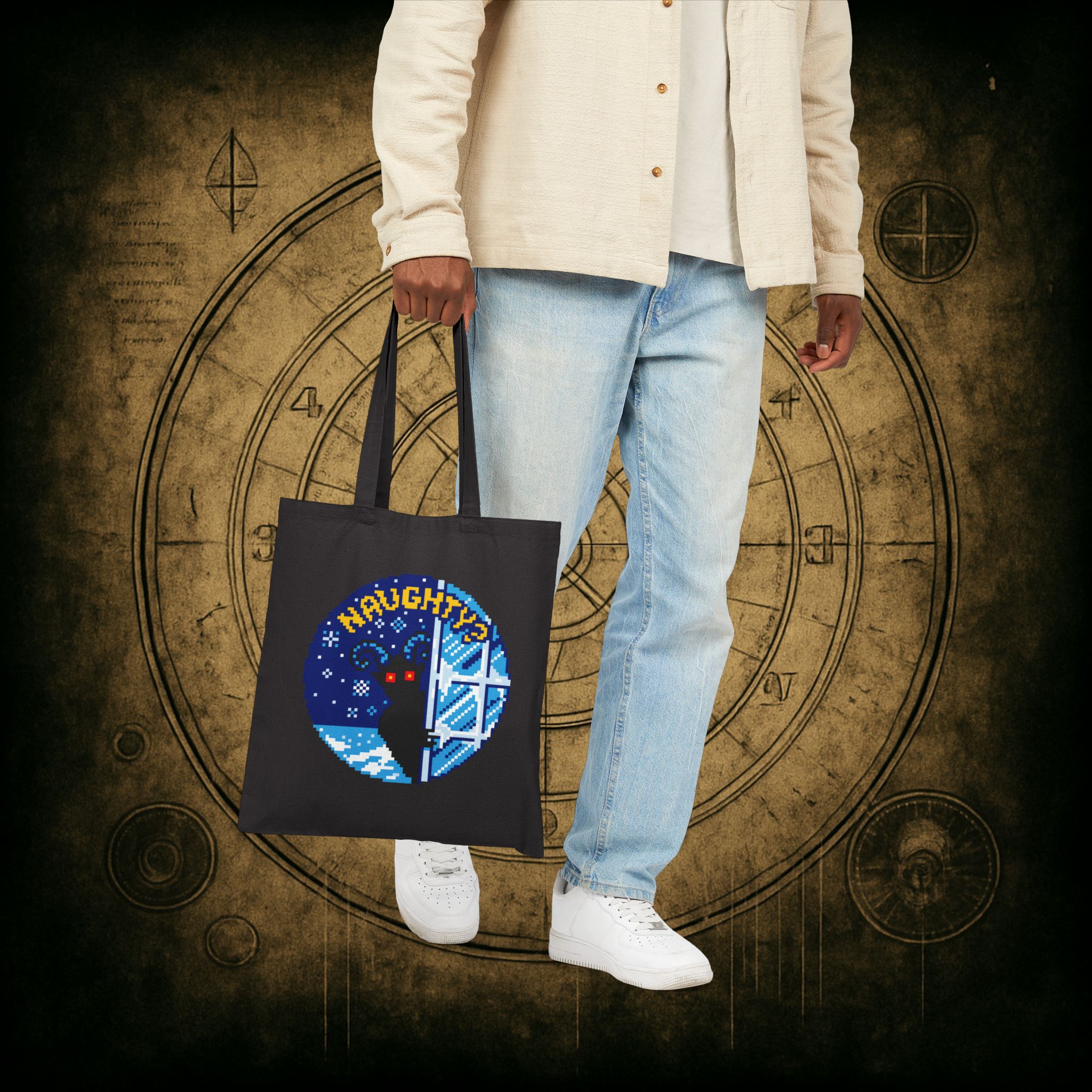Peeping Krampus Tote Bag - Image 7