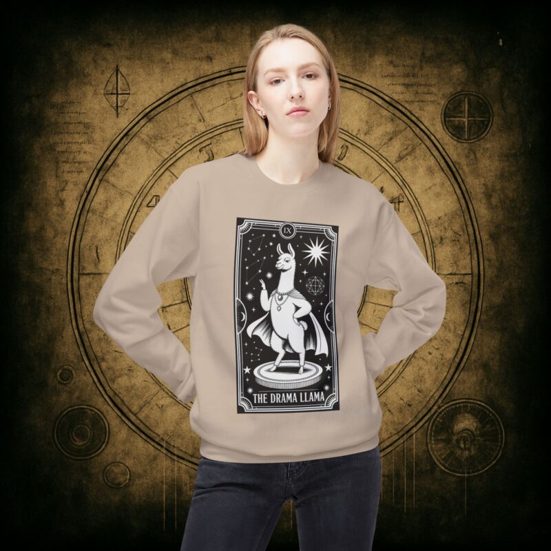 The Drama Llama Tarot Unisex Sweatshirt - Image 14
