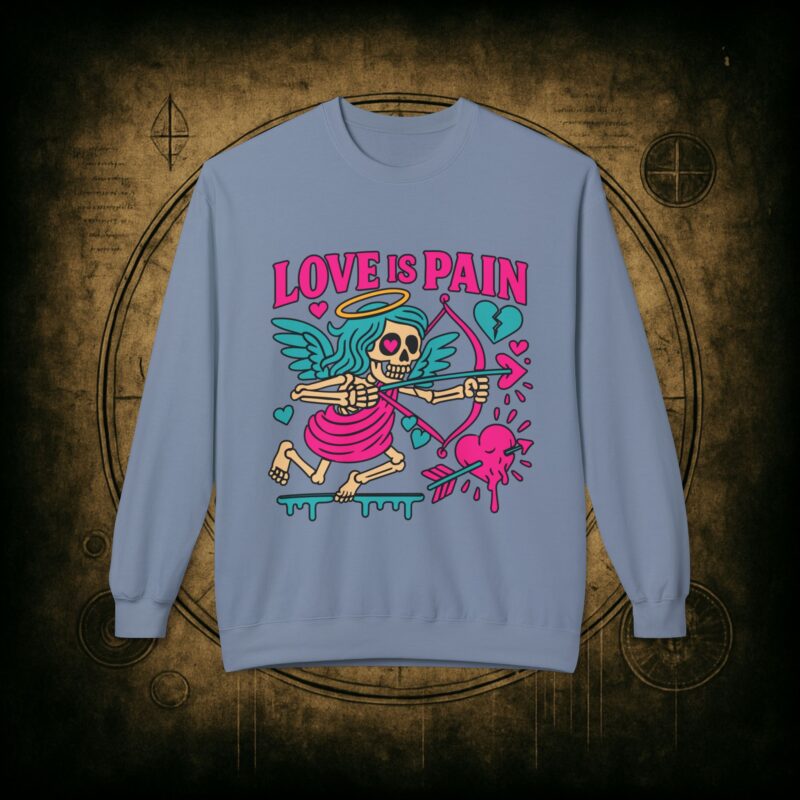Cupid: Love Is Pain – Unisex Sweatshirt - Image 25