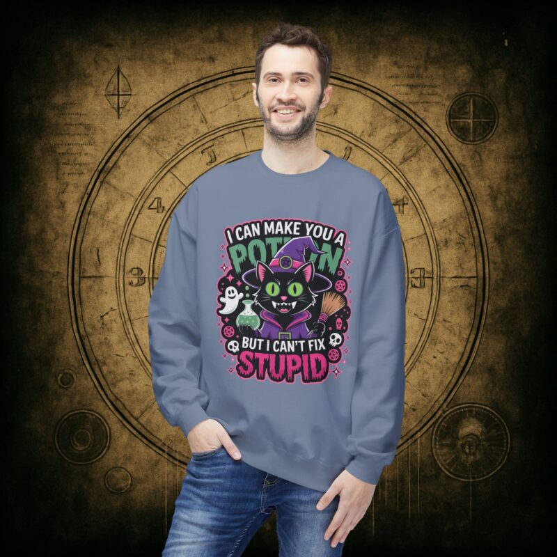 Can’t Fix Stupid Unisex Sweatshirt - Image 27