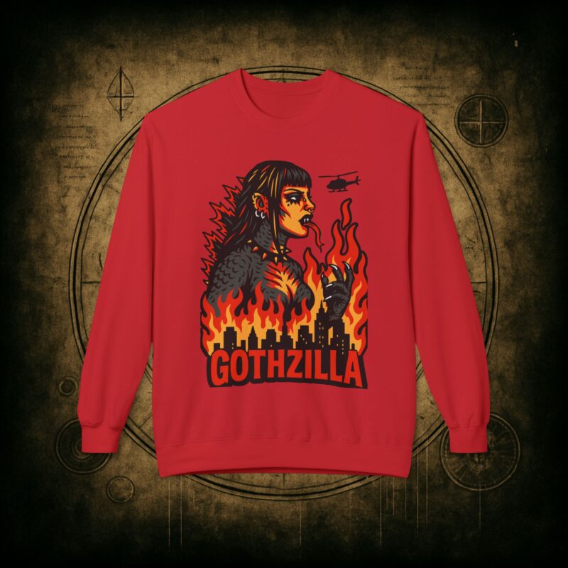 Gothzilla Unisex Sweatshirt - Image 4