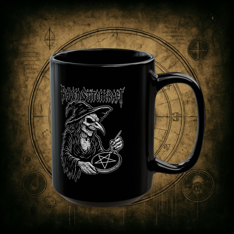 Raven Stitcher Ceramic Mug - Image 7