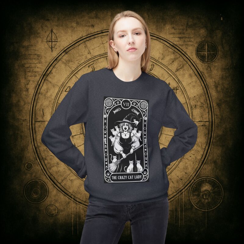 The Crazy Cat Lady Tarot Unisex Sweatshirt - Image 20