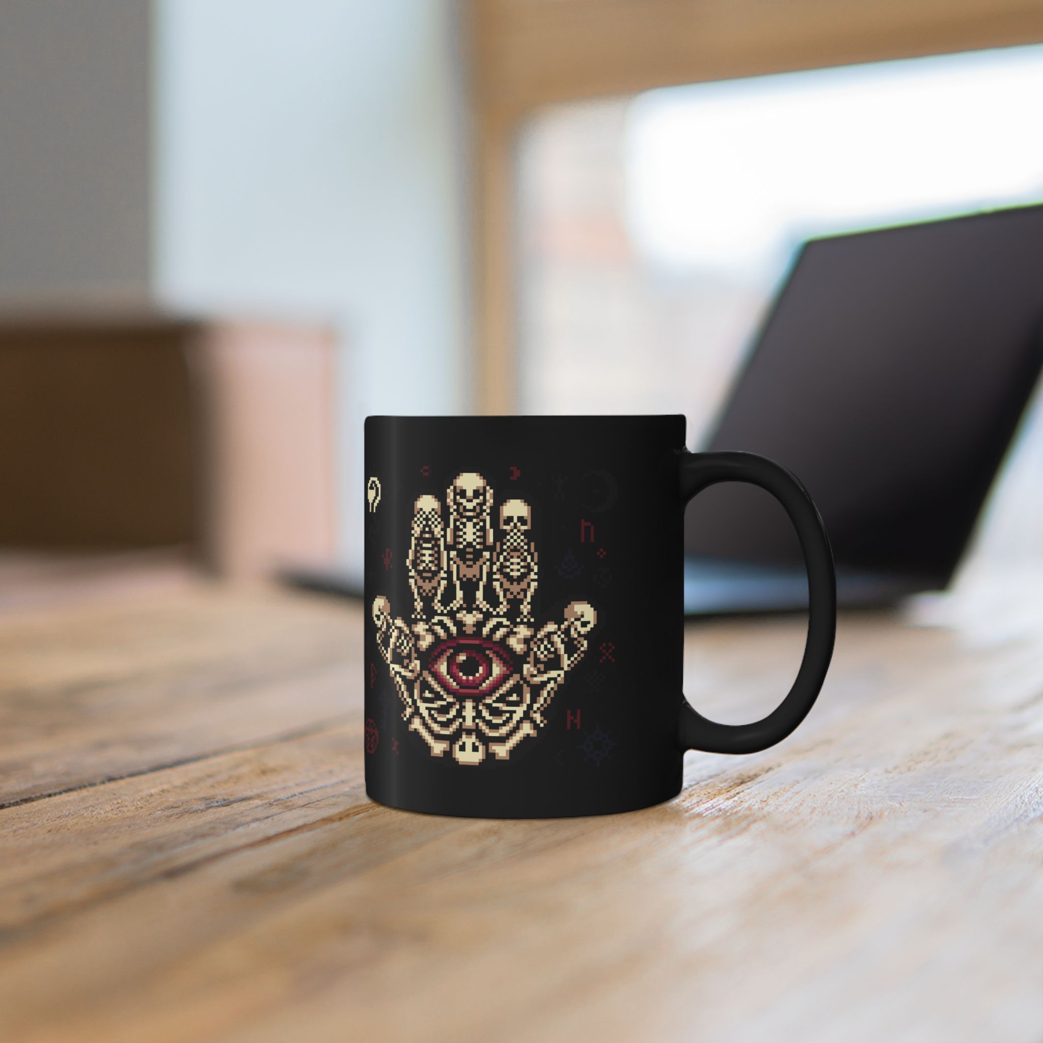 See No Evil Eye Ceramic Mug - Image 6