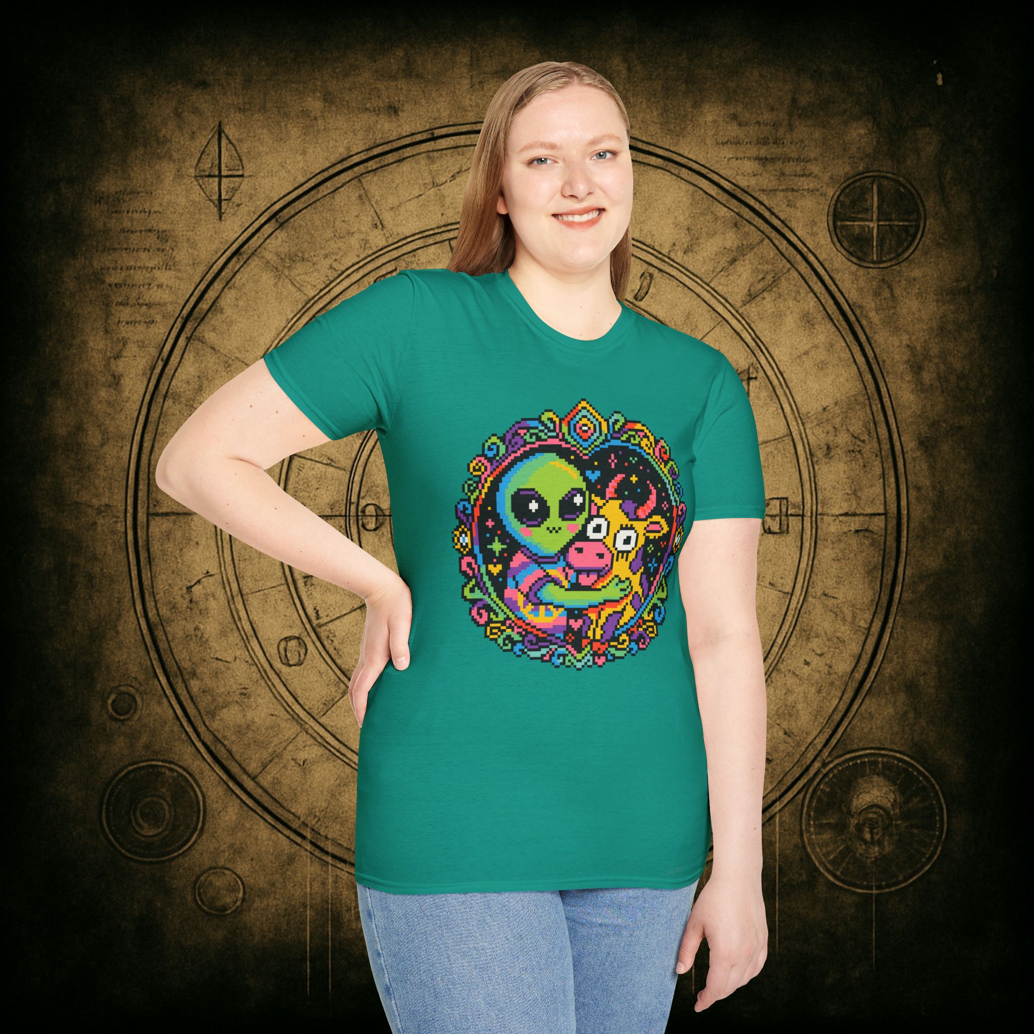 Space Cow Unisex T-Shirt - Image 56