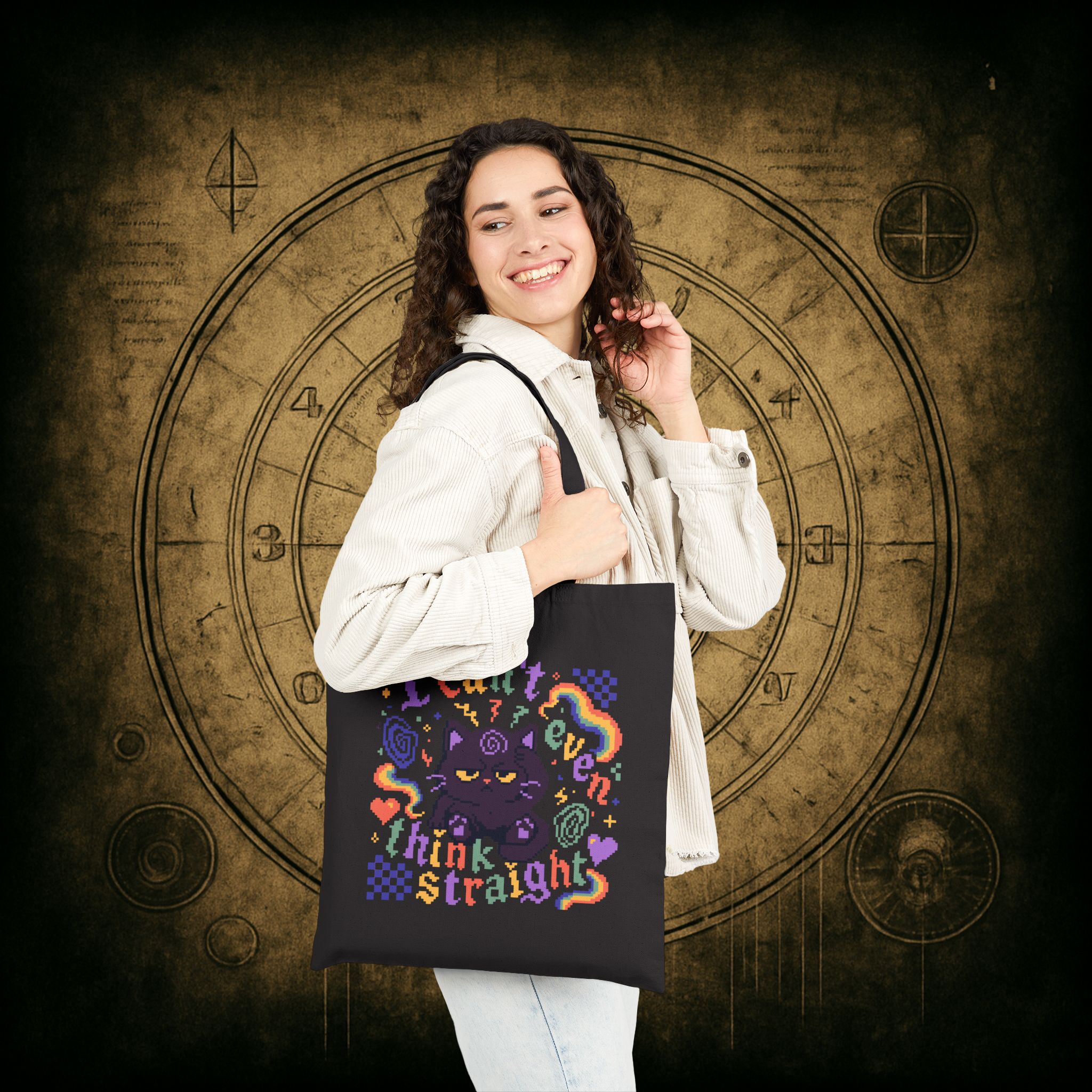 Think Straight Tote Bag - Image 3