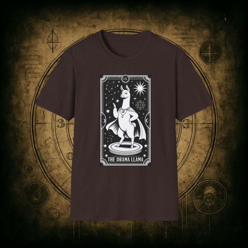 The Drama Llama Tarot Unisex T-Shirt - Image 33