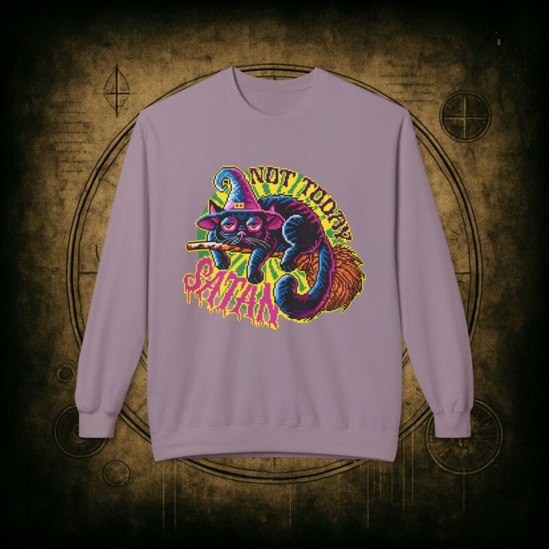 Not Today Satan Cat Unisex Sweatshirt - Image 37