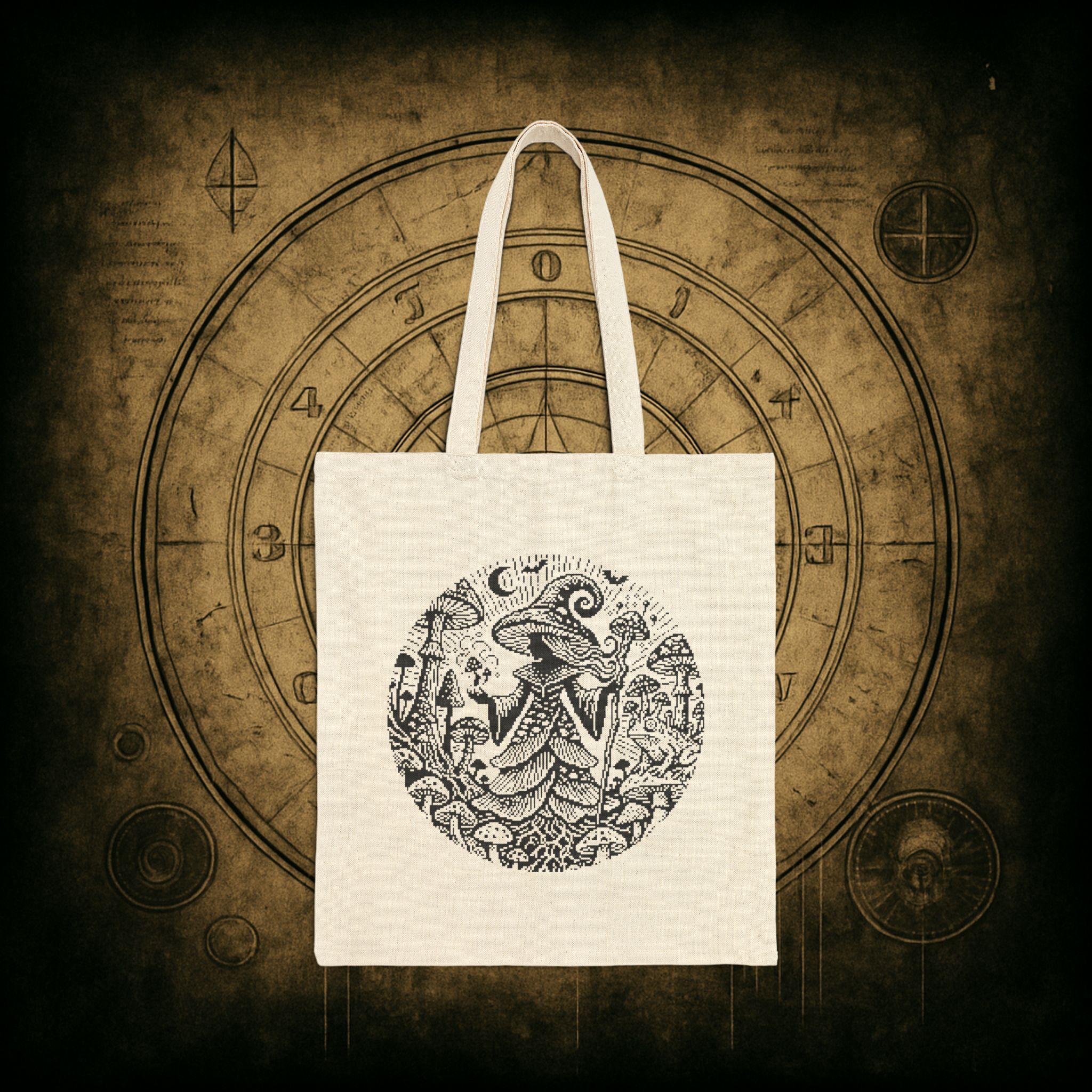 Mycelium Witch Tote Bag