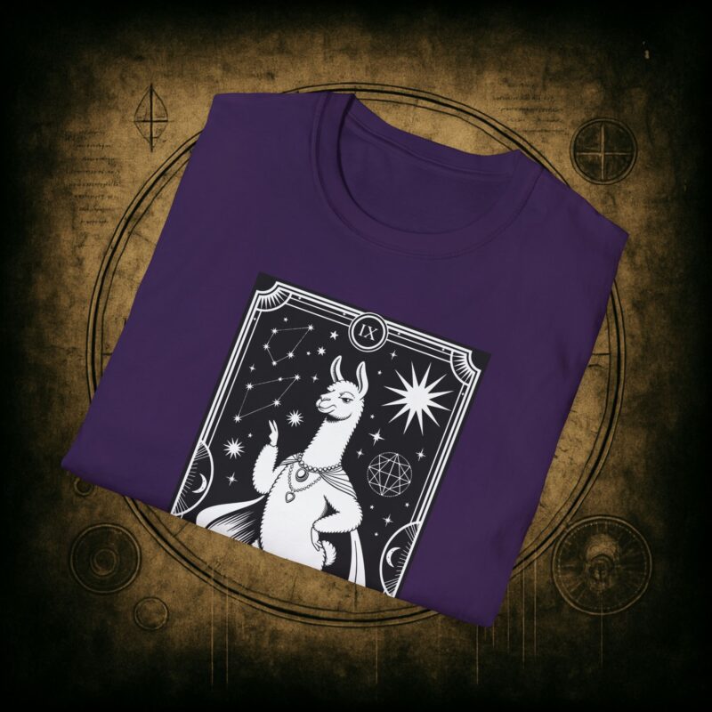 The Drama Llama Tarot Unisex T-Shirt - Image 59