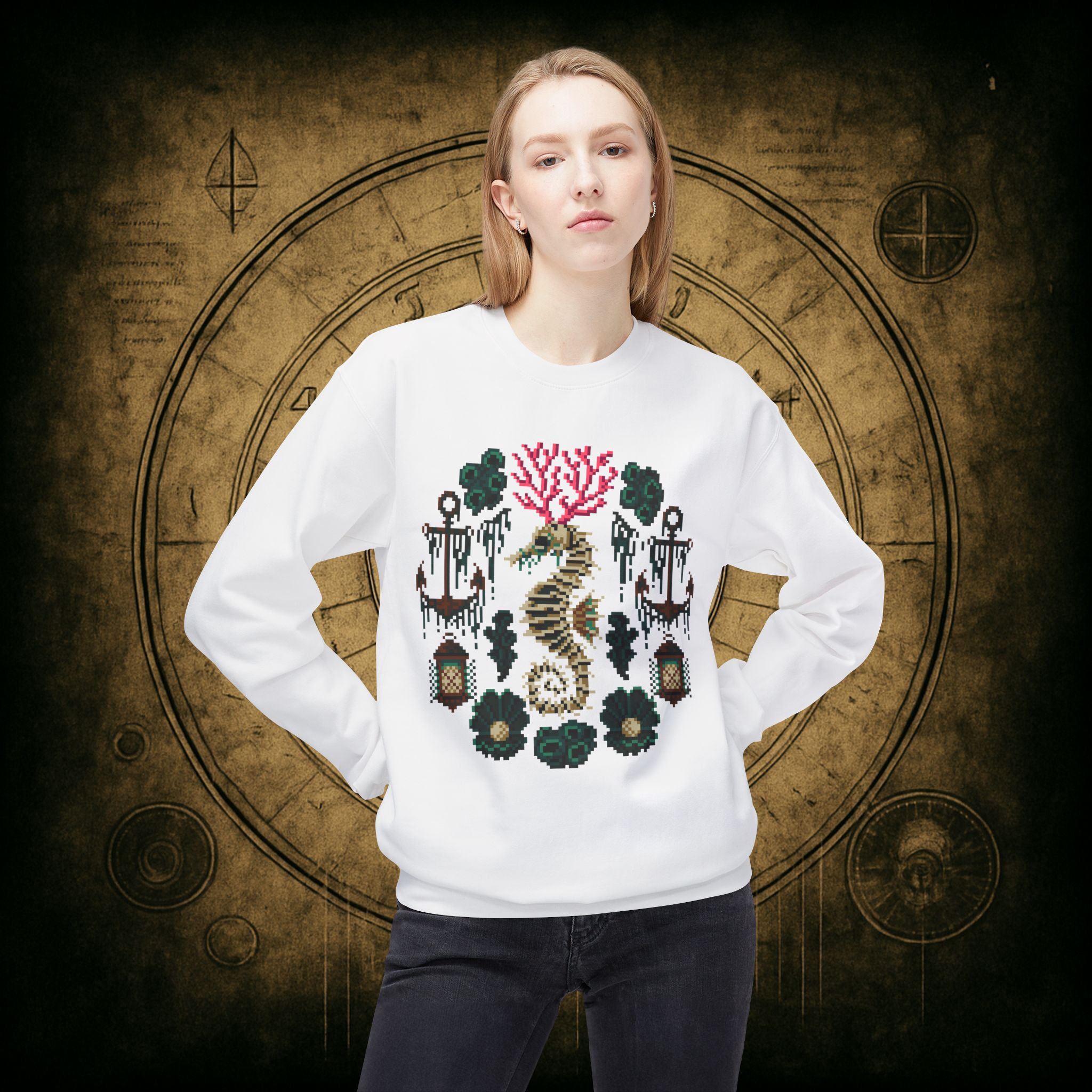 Coral Seahorse Sweatshirt - Image 14