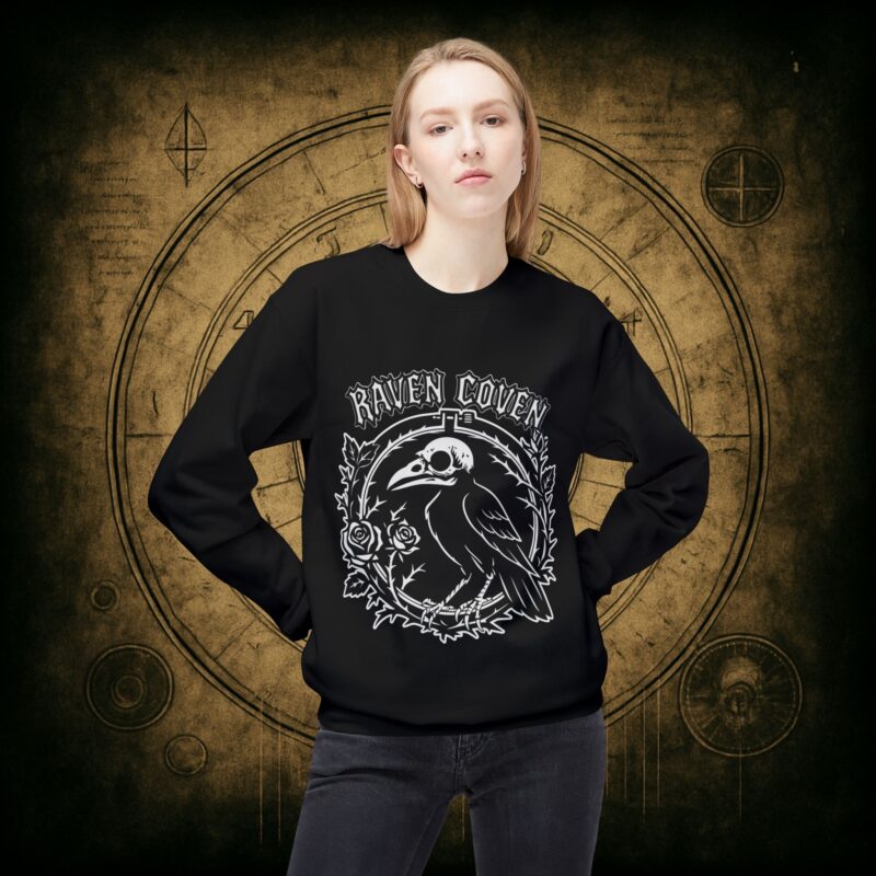 Raven of the Coven Raven Unisex Sweatshirt - Image 2