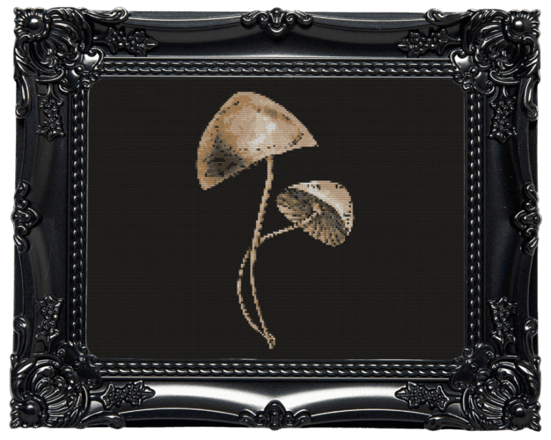 Magic Mushrooms Cross Stitch Pattern