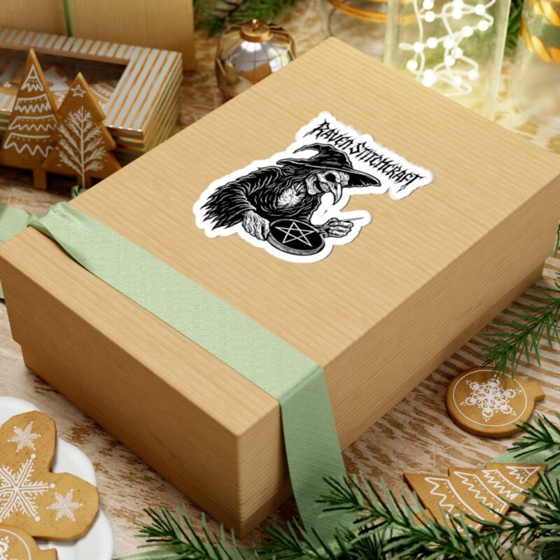 Raven Stitcher Kiss-Cut Sticker - Image 3