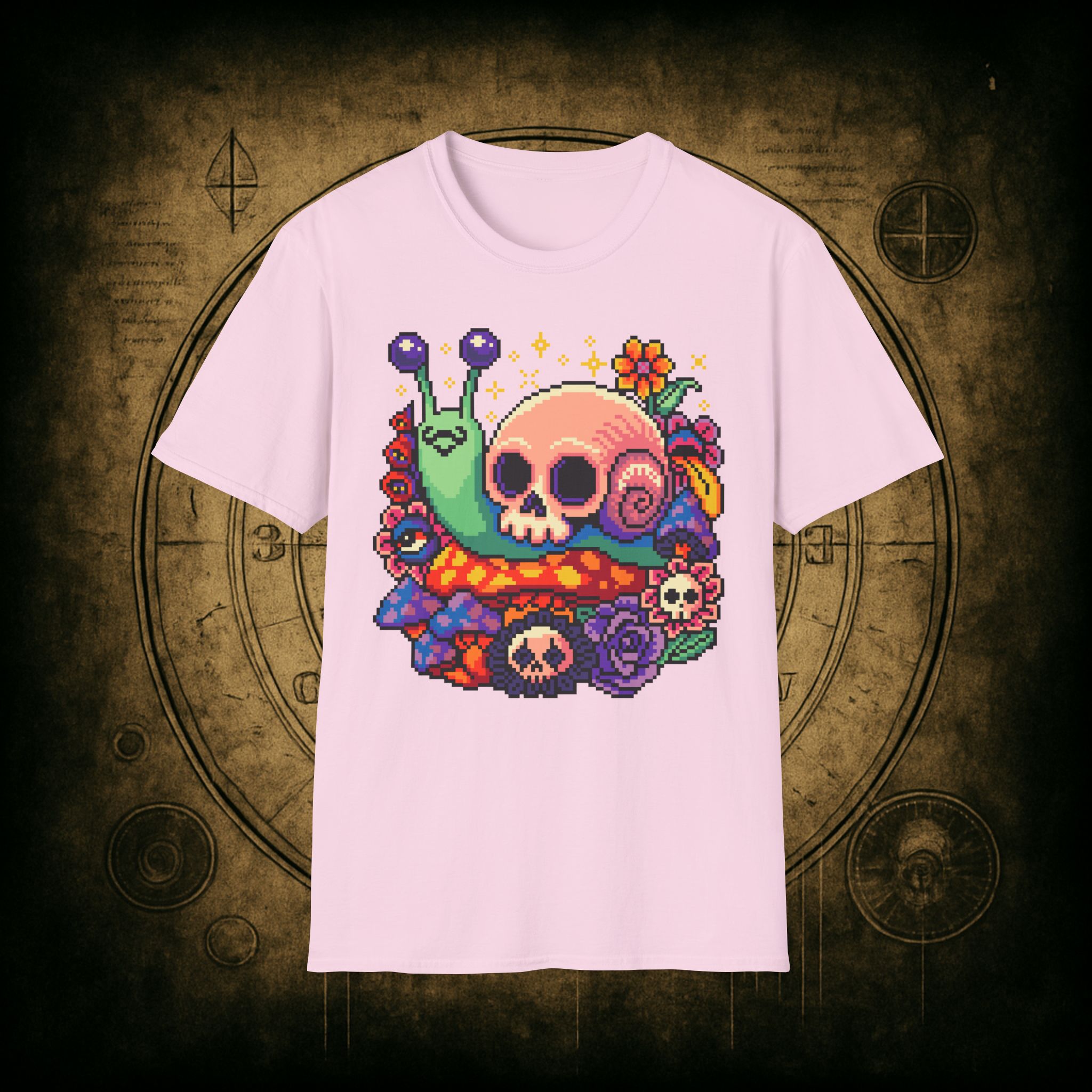 Skull Snail Unisex T-Shirt - Image 73