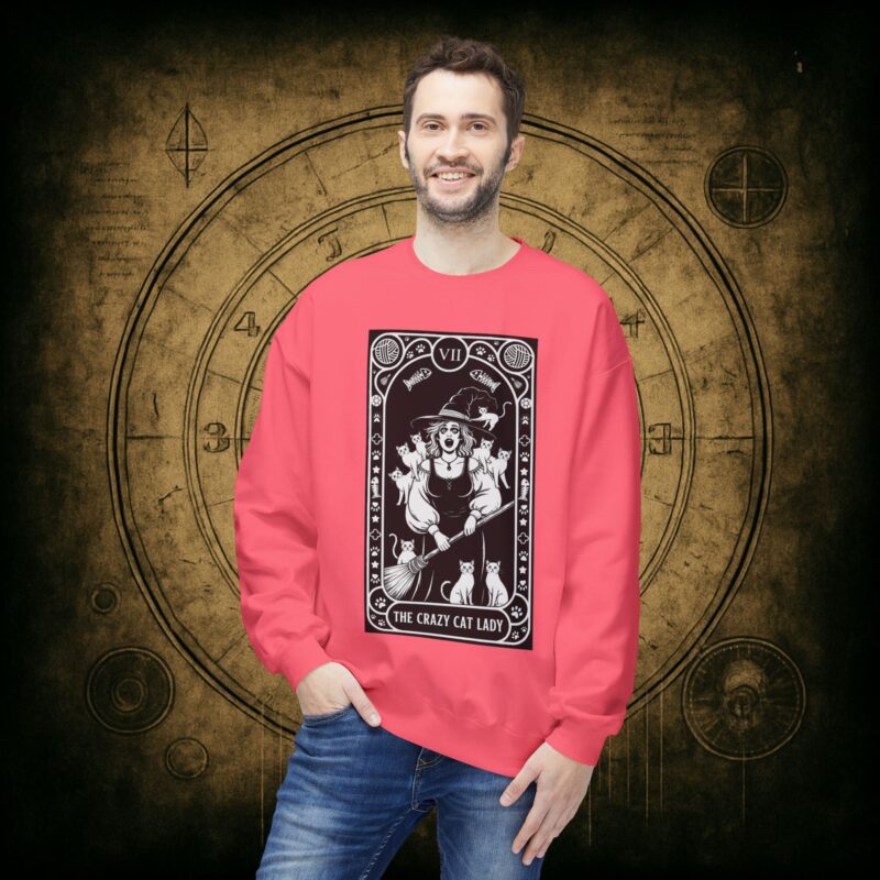 The Crazy Cat Lady Tarot Unisex Sweatshirt - Image 42