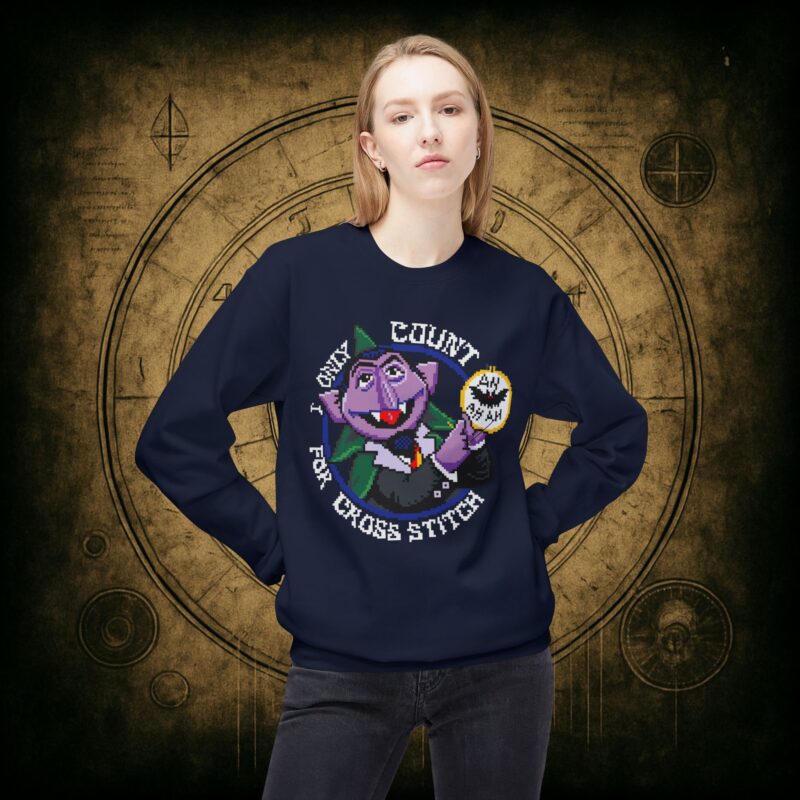 Count for Cross Stitch Unisex Sweatshirt - Image 35