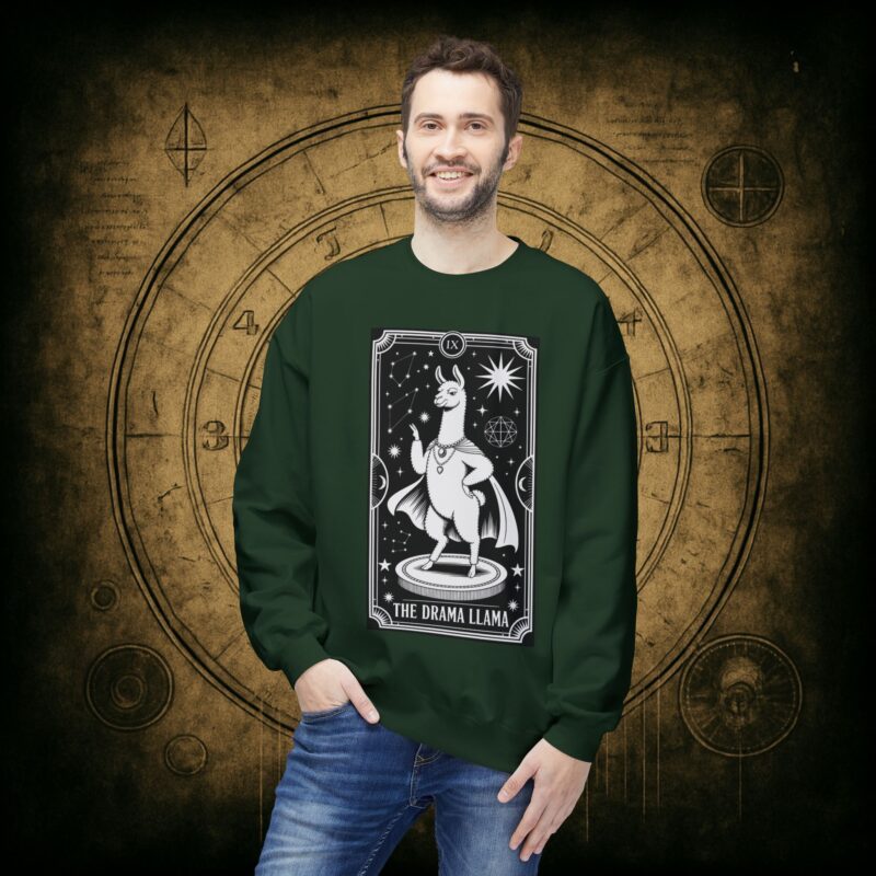 The Drama Llama Tarot Unisex Sweatshirt - Image 18