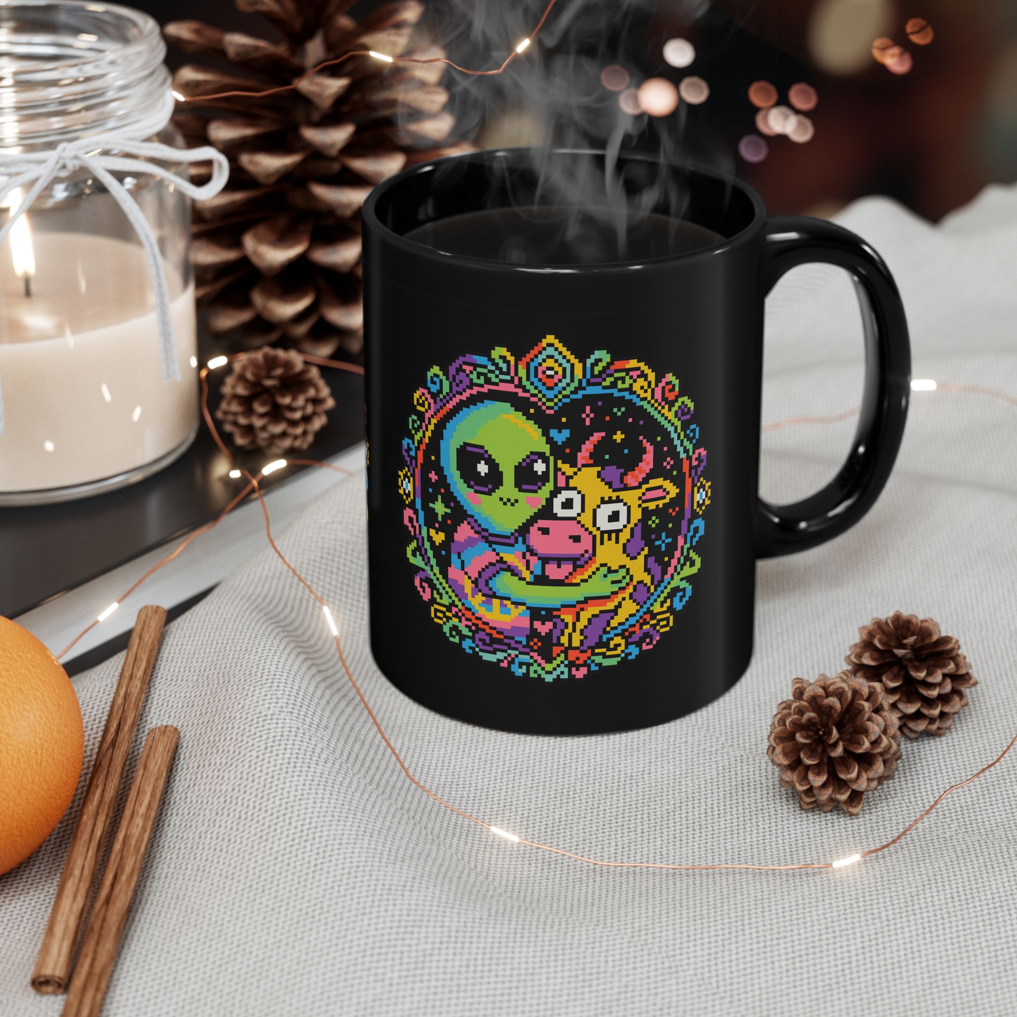 Space Cow Ceramic Mug - Image 4