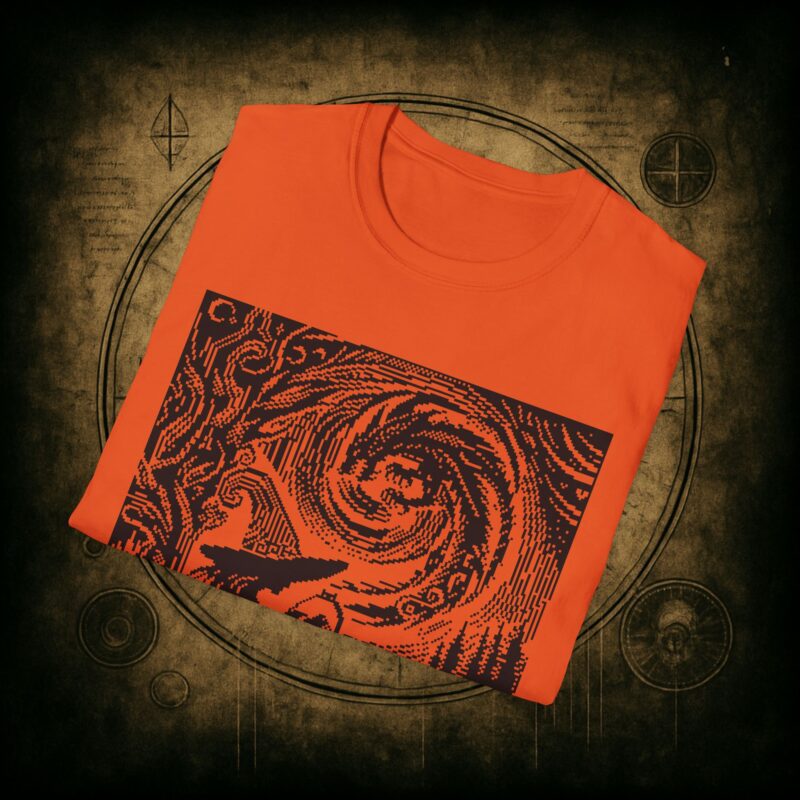 Woodcut Stitch Witch Unisex T-Shirt - Image 29