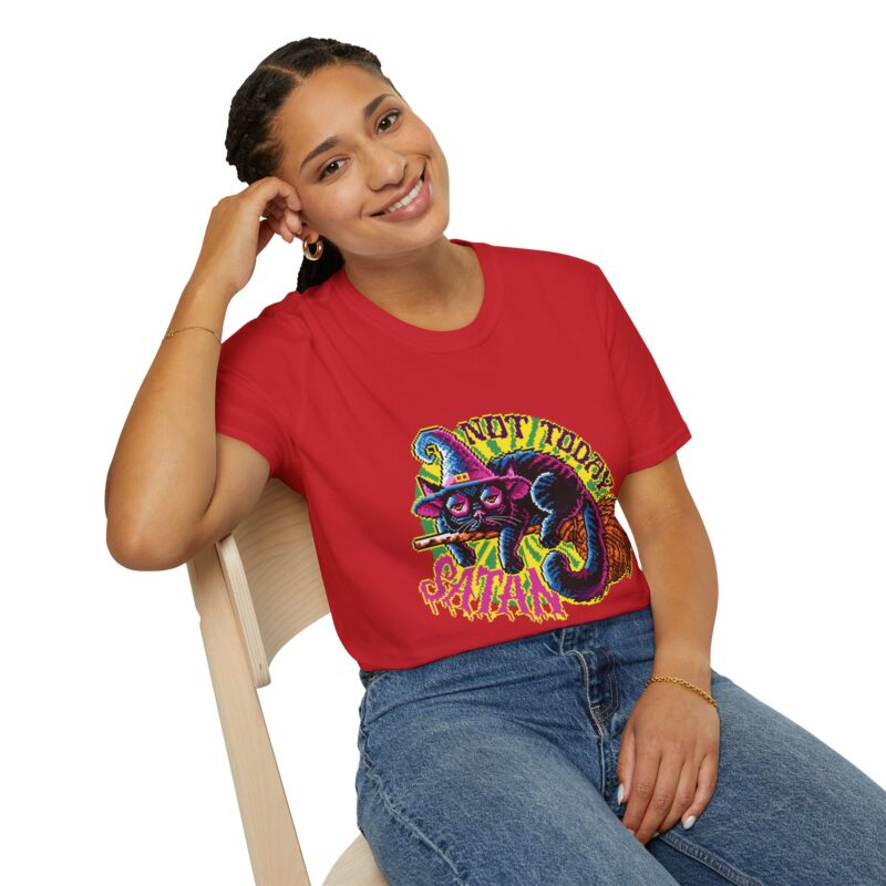 Not Today Satan Cat Unisex T-Shirt - Image 71