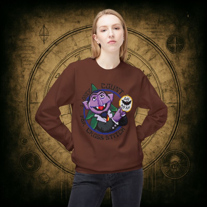Count for Cross Stitch Unisex Sweatshirt - Image 11