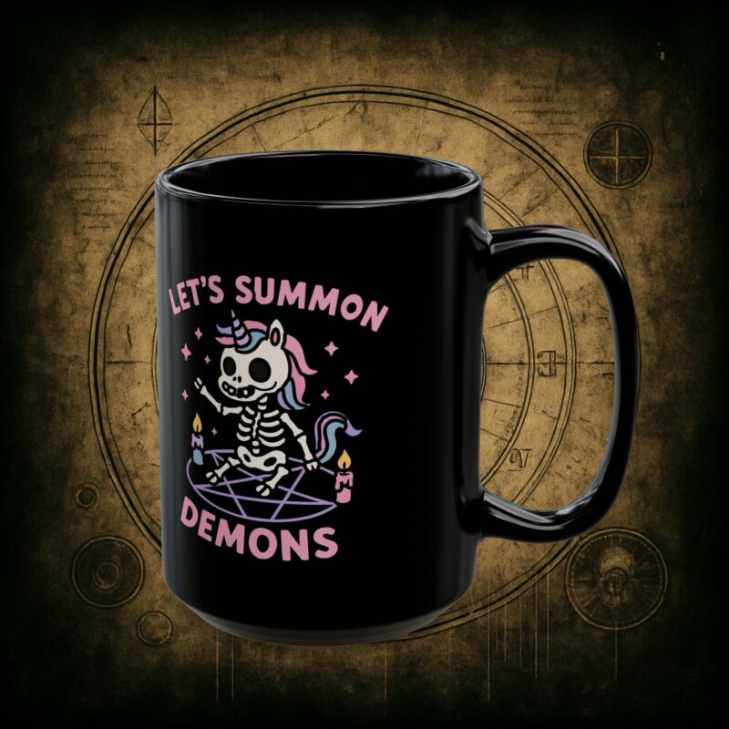 Let’s Summon Demons Ceramic Mug - Image 7