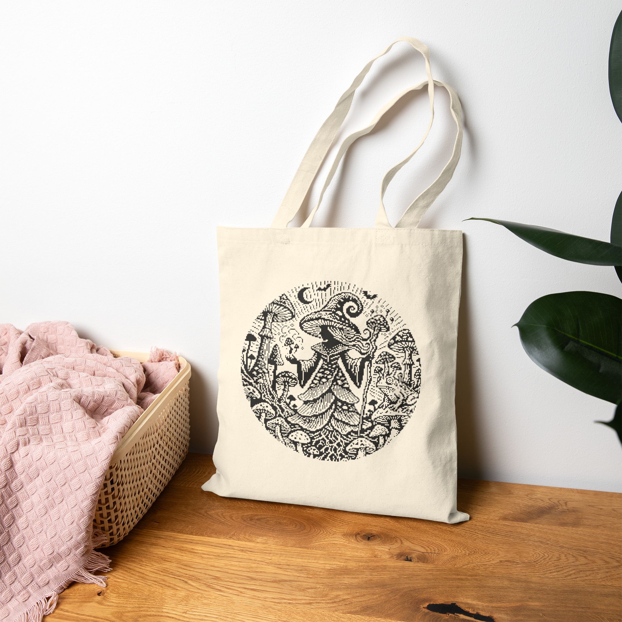 Mycelium Witch Tote Bag - Image 6