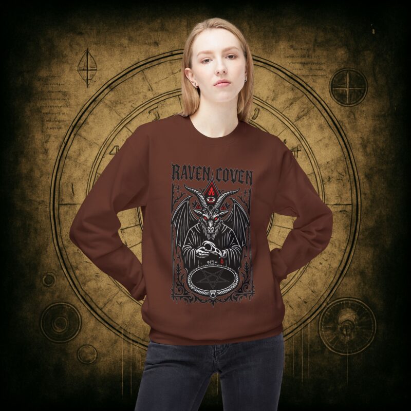 Raven Coven Initiation Unisex Sweatshirt - Image 8