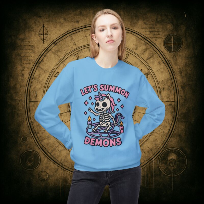 Let’s Summon Demons Unisex Sweatshirt - Image 2