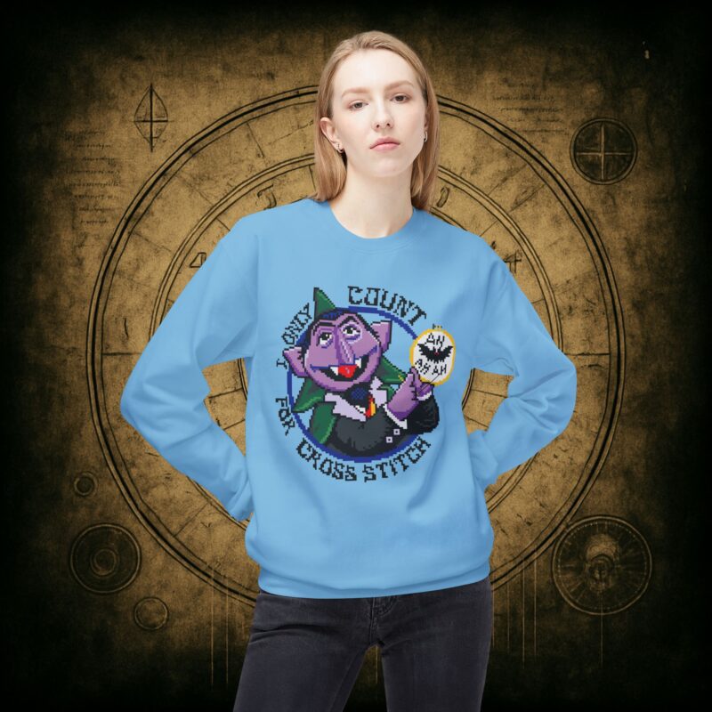 Count for Cross Stitch Unisex Sweatshirt - Image 23