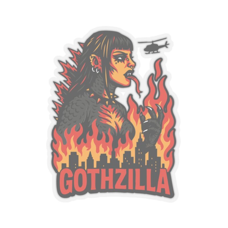 Gothzilla Kiss-Cut Sticker - Image 10