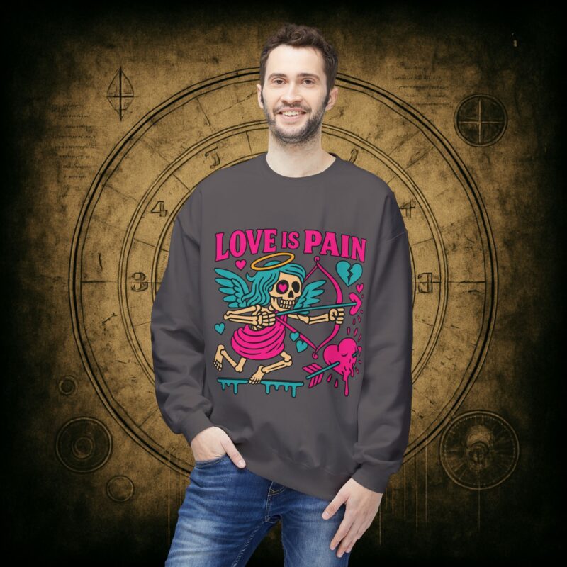 Cupid: Love Is Pain – Unisex Sweatshirt - Image 30