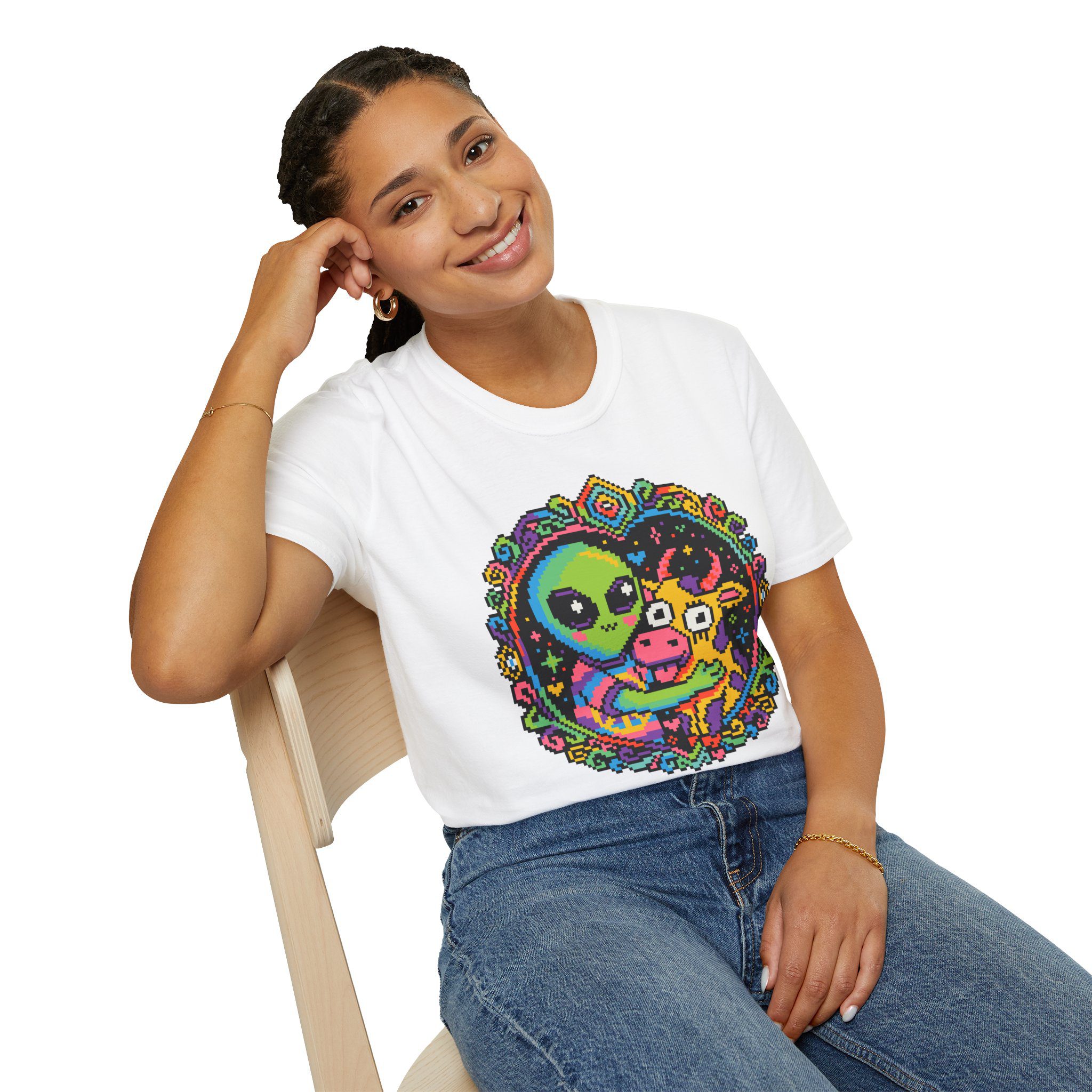 Space Cow Unisex T-Shirt - Image 33