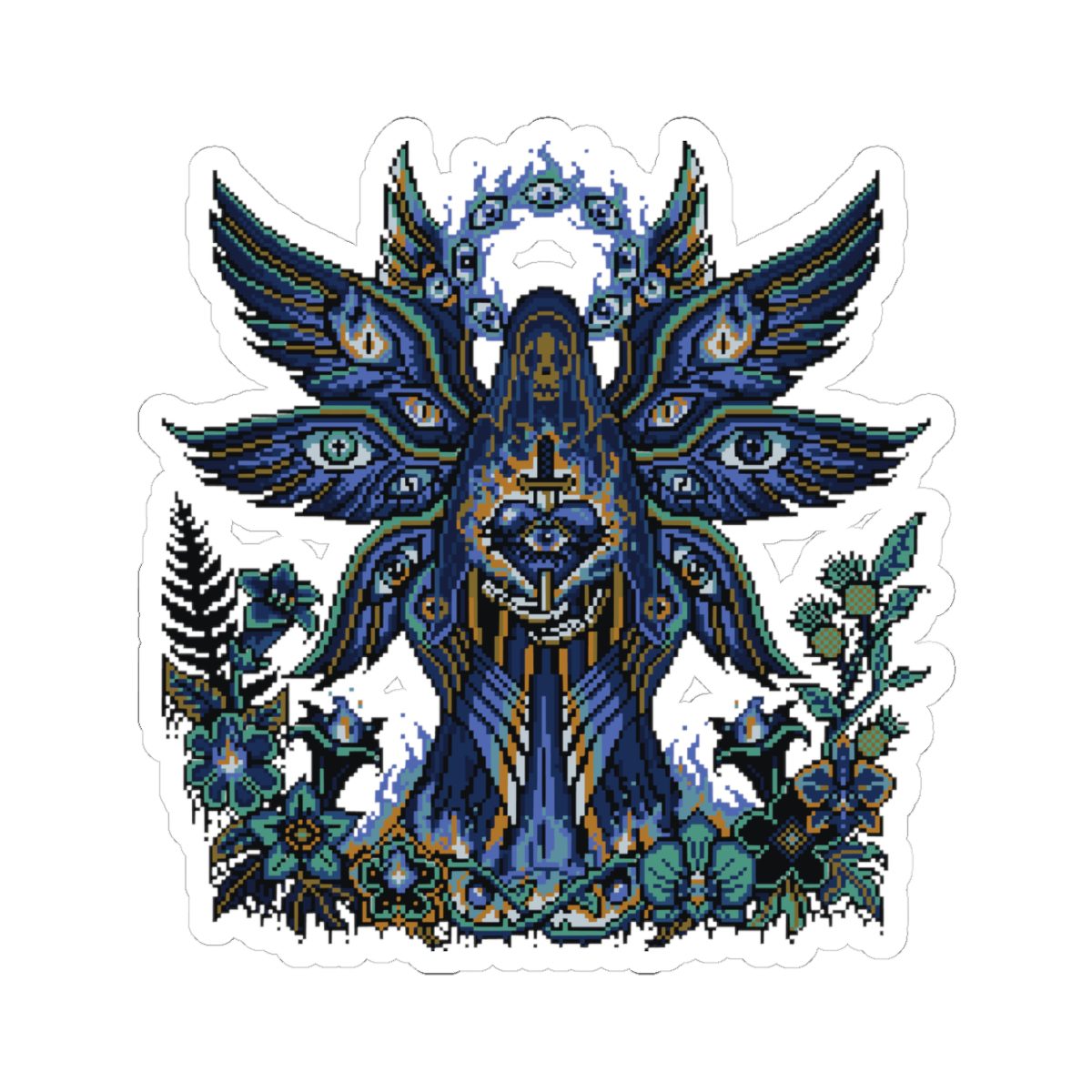 Fallen Seraphim Night Kiss-Cut Sticker